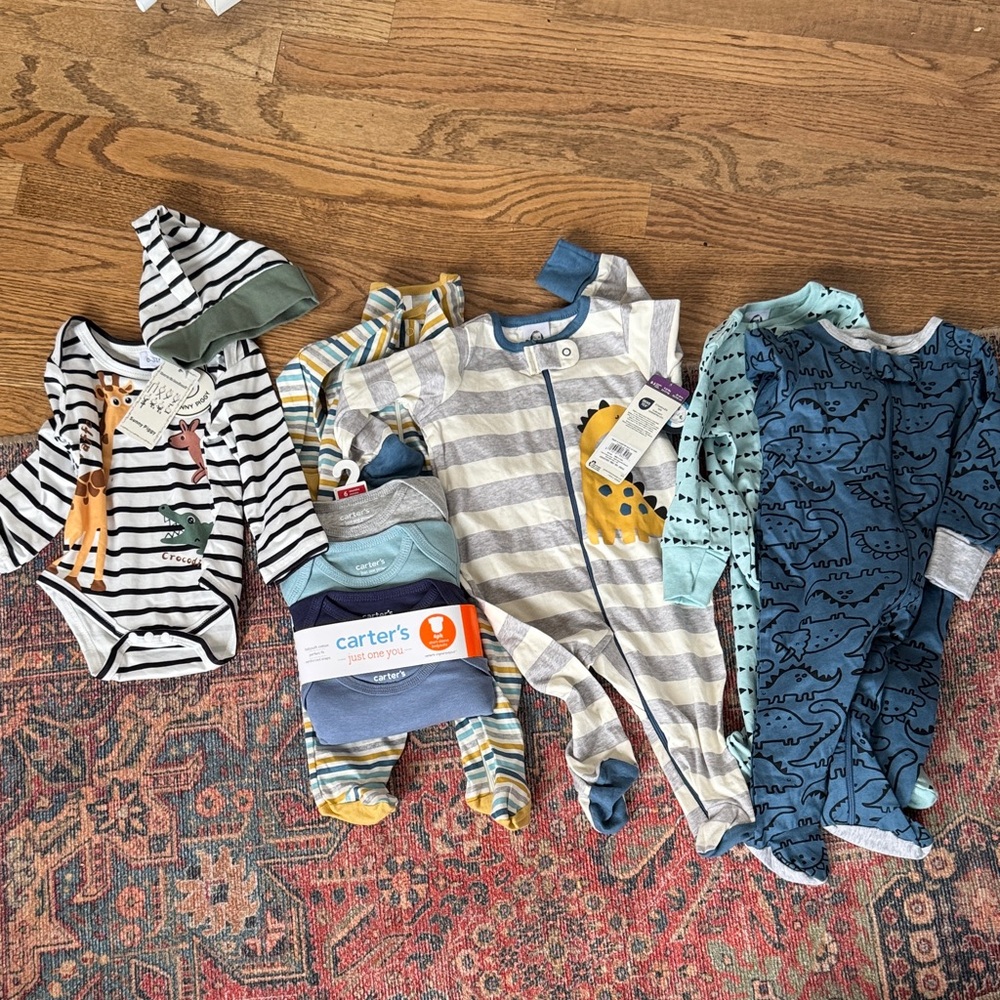 NWT BABY BOY BUNDLE 0-6 Months-10 Items